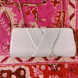 Elegant Silver Clutch Bag